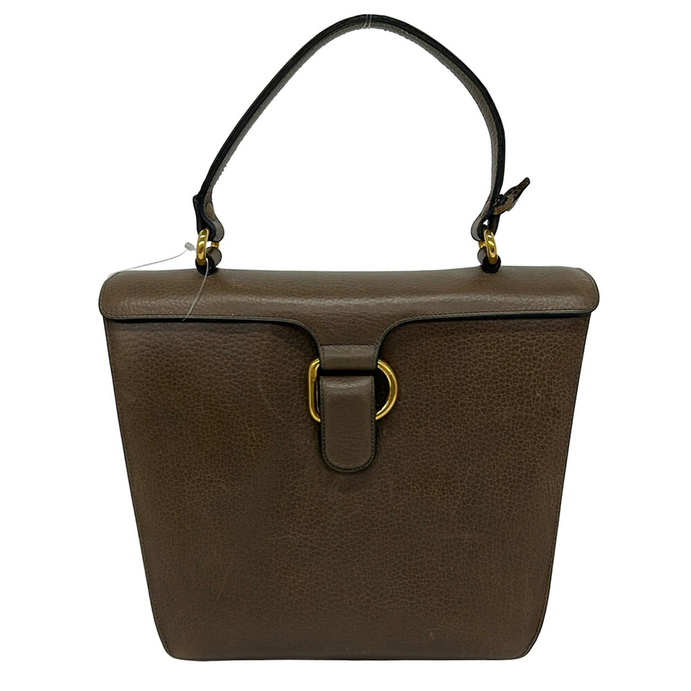 Delvaux Gray Beige Leather Handbag #332735D64B